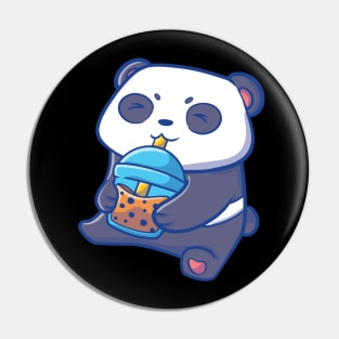 Kawaii Cute Anime Panda Otaku Japanese Bubble Boba Tea Gifts Pin