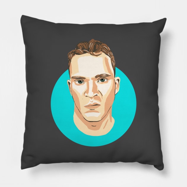 Jeremy Usborne Pillow by BobbyShaftoe