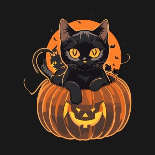 Nights and days Cat Halloween 2 T-Shirt