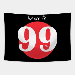 WE ARE 99% (white) Tapestry