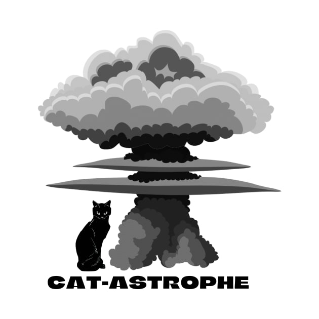 Funny CAT-ASTROPHE T-Shirt, Hoodie, Apparel, Mug, Sticker, Gift design by SimpliciTShirt