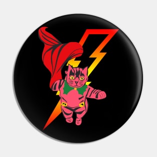 Flying Pink Kitty Pin