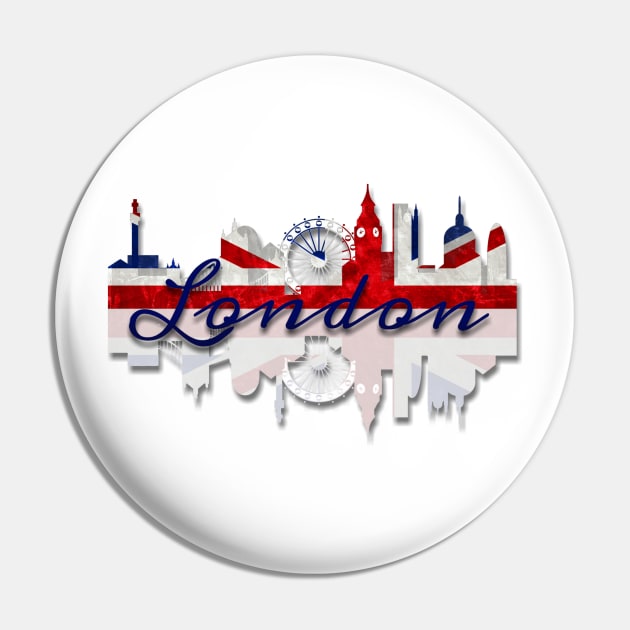 London Skyline Pin by AlondraHanley