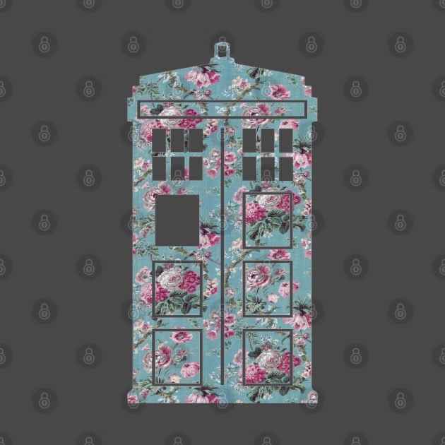 Floral Police Box by fashionsforfans