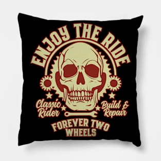 Enjoy the Ride - Motorcycle Graphic Pillow