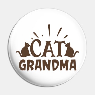 Cat Grandma Pin