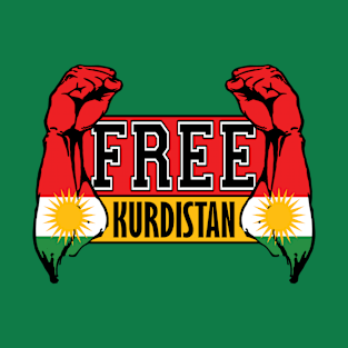 Free Kurdistan. Kurdish Freedom fighter T-Shirt