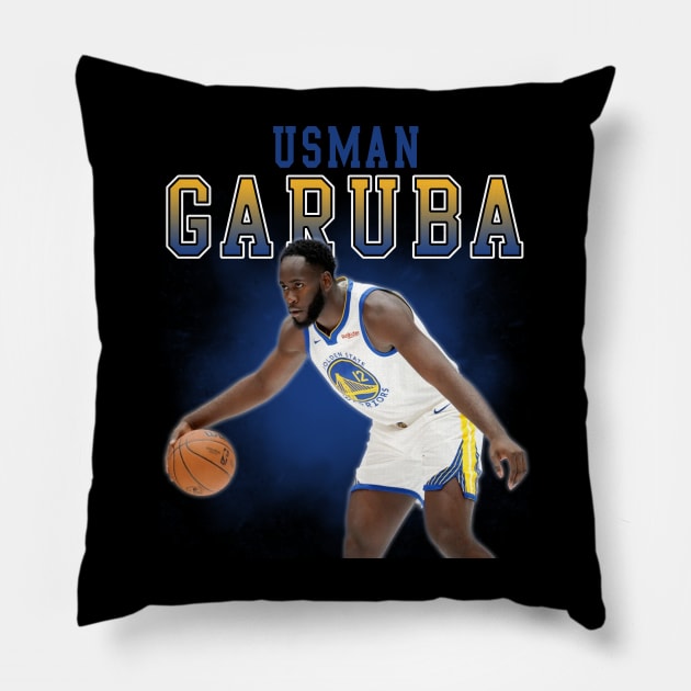 Usman Garuba Pillow by Bojes Art