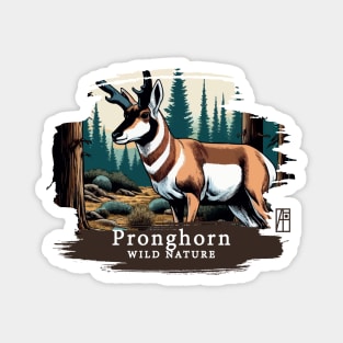 Pronghorn - WILD NATURE - PRONGHORN -6 Magnet