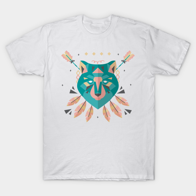 Discover Ethnic Wolf - Wolf - T-Shirt