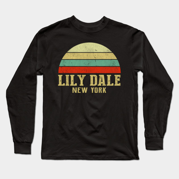 Lily Dale New York Vintage Retro Sunset Shirt Lily Dale City