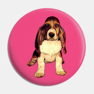 Basset Hound Pin