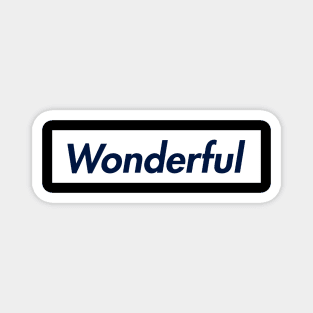 SUPER LOGO WONDERFUL Magnet