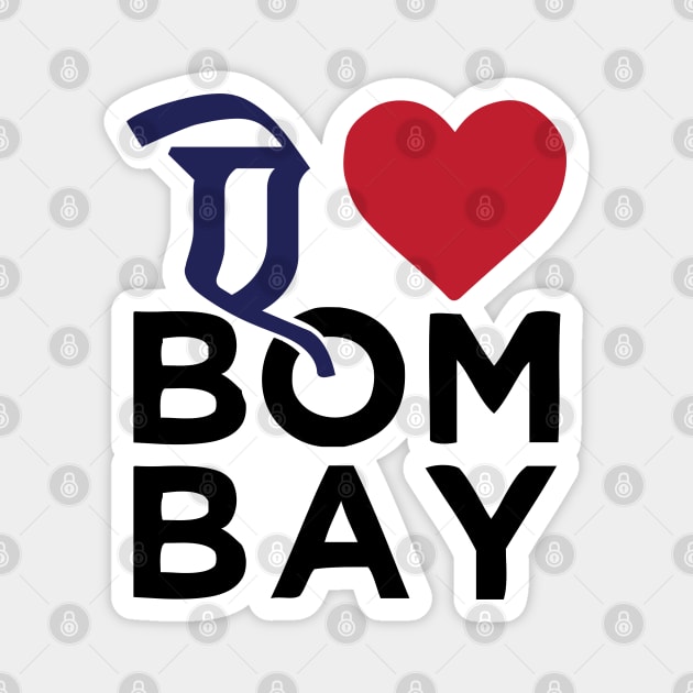 I love Mumbai Bombay Mumbaikar Maharashtra Design Magnet by alltheprints