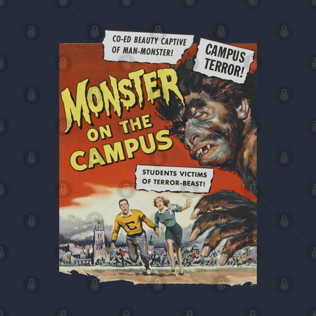 Monster On The Campus Movie Poster by Nerd_art