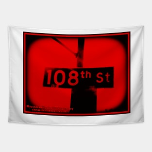 108th Street, Los Angeles, California by Mistah Wilson Tapestry