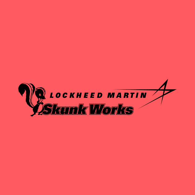 Lockheed Martin Skunk Works Logo (black) by GraphicGibbon