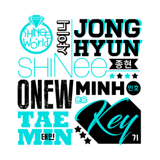 SHINEE FONT COLLAGE T-Shirt