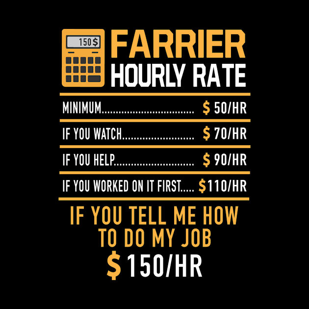 Farrier Hourly Rate by Print-Dinner