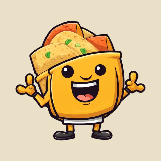 kawaii Taco cehees T-Shirt cute potatofood funny by nonagobich