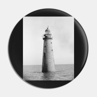 Minot's Ledge Light, 1880. Vintage Photo Pin