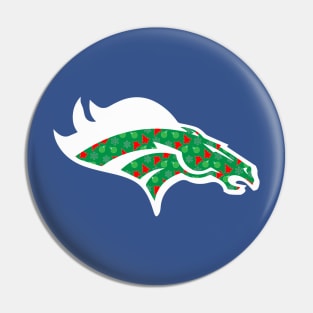 Denver Broncos Merry Christmas Pin