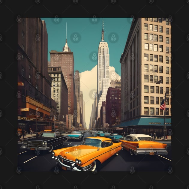 Retro New York city in 70s by Spaceboyishere