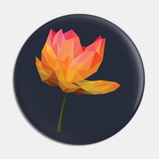 Low Poly Water Lily Flower Pin