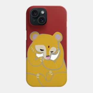 Golden Yoga bear Phone Case