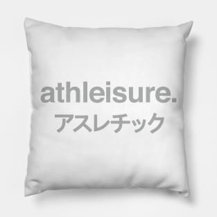 Athleisure - Athletics + Leisure Gray Pillow