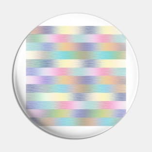 Colorful Gradient Stripes Strokes Pattern Pin