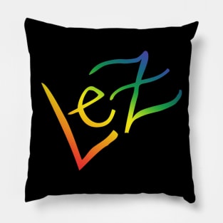 Rainbow Lez Pillow