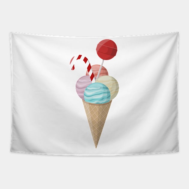 Ice-cream Tapestry by AliDia