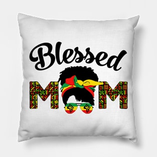 Blessed Mom Africa Black Woman Pillow