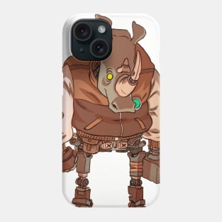 moreau-bot rhino Phone Case