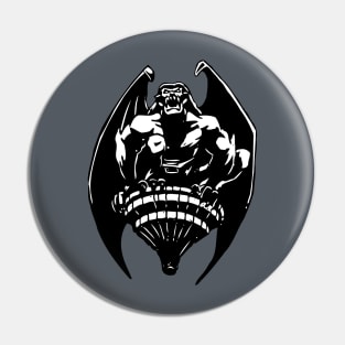 Gargoyles Goliath - Black and White Pin