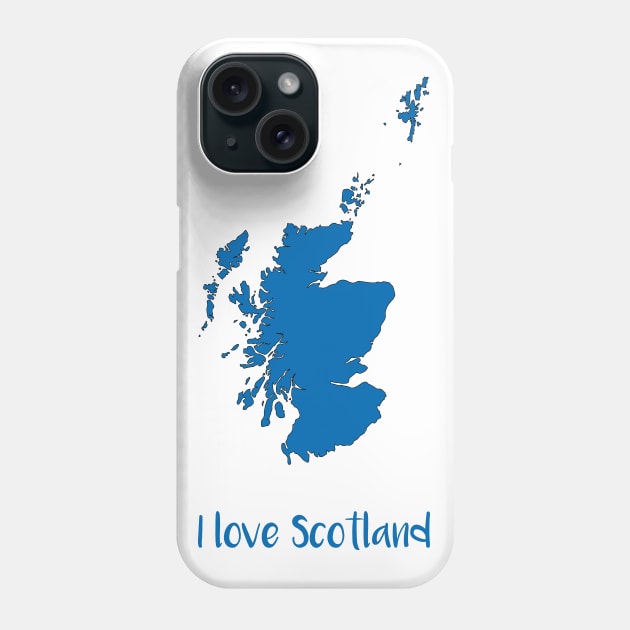 I love Scotland Phone Case by MacPean