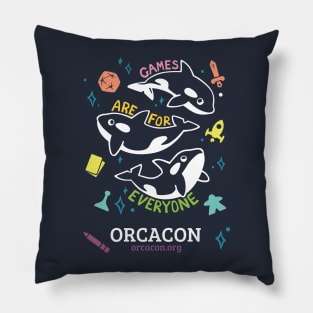 OrcaCon Games Are For Everyone! Pillow