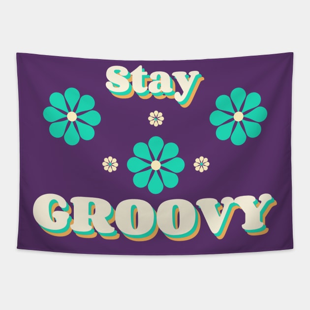 Stay Groovy Tapestry by High Altitude