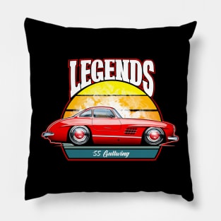 Cartooned Legends Mercedes Gullwing 300SL Pillow