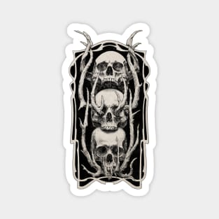 No Evil Skulls Magnet