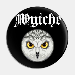 Wytche with Owl - Gifts for Witches Pin