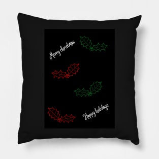 Simple merry christmas pattern Pillow