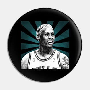 Dennis Rodman II Retro Pixel II 70s Pin