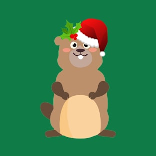 Santa Claus christmas gopher T-Shirt