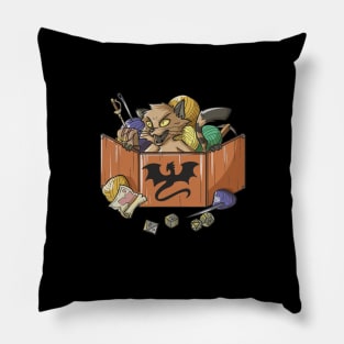 RPG Pen and Paper PnP Cat Roleplaying Cats Meme DM Gift Idea Pillow