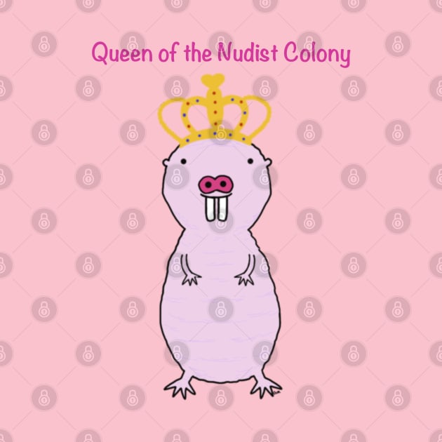 Naked Mole Rat Queen by Coconut Moe Illustrations