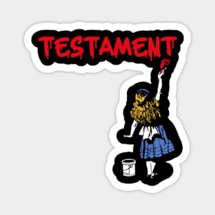 testament and red girl Magnet