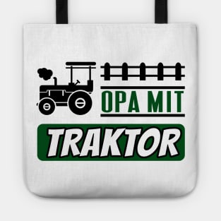Opa mit Traktor lustiges Landwirt Rentner Fun Tote