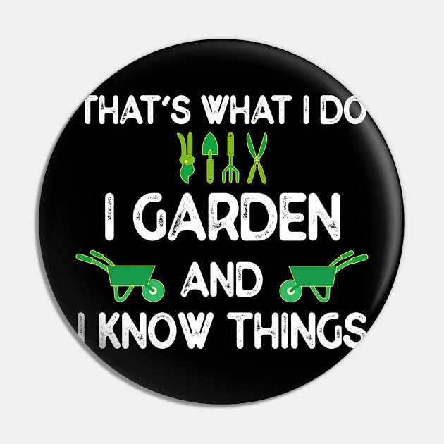 Gardener Funny Gift Pin by PixelArt